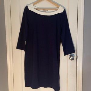 Banana Republic Boat-neck Navy Jersey Dress Size 16